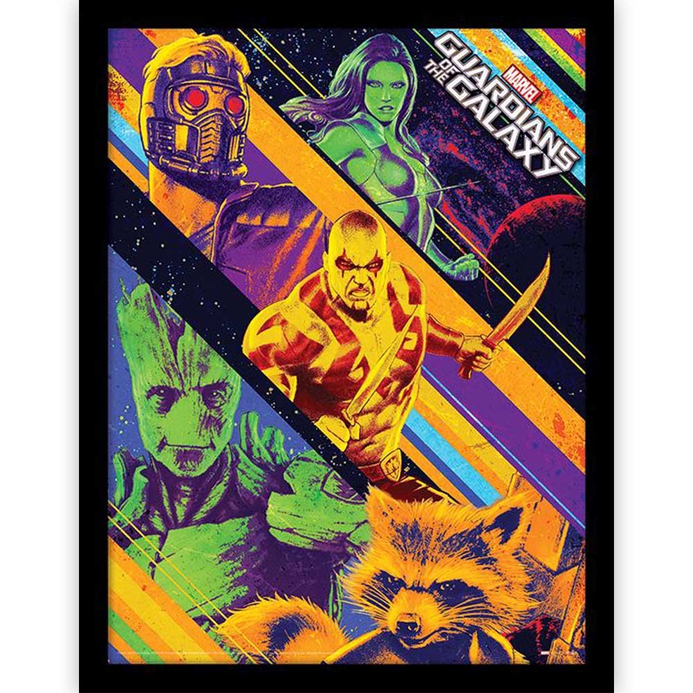 GUARDIANS OF THE GALAXY ガーディアンズ・オブ・ギャラクシー - Character Collage / インテリア額 - PGS